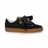 Zapatillas Deportivas Mujer Puma  Basket Heart Corduroy Negro