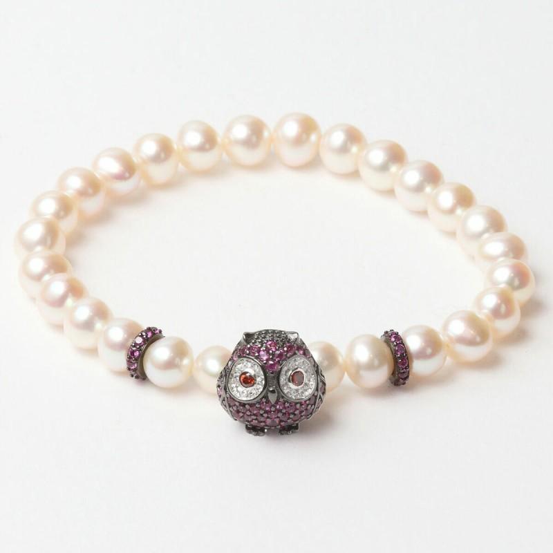 Pulsera Mujer Lancaster JLA-BR-OWL-5-WH 16 mm