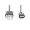 Cable USB A a USB-C Digitus by Assmann AK-300148-040-S Negro