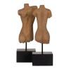 Escultura Beige Madera de mango 14,5 x 9 x 38,5 cm Busto