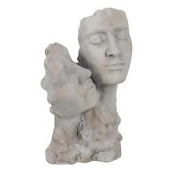 Escultura Gris Cemento 20,5 x 12,5 x 29,5 cm