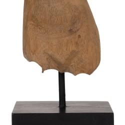 Escultura Beige Madera de mango 14,5 x 9 x 38,5 cm Busto