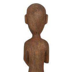 Figura Decorativa Natural Africano 14,5 x 9 x 38,5 cm (2 Unidades)