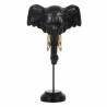 Figura Decorativa Negro Dorado Elefante 20,5 x 14,3 x 35,5 cm