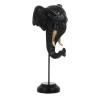 Figura Decorativa Negro Dorado Elefante 20,5 x 14,3 x 35,5 cm