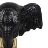 Figura Decorativa Negro Dorado Elefante 20,5 x 14,3 x 35,5 cm