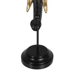 Figura Decorativa Negro Dorado Elefante 20,5 x 14,3 x 35,5 cm