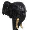 Figura Decorativa Negro Dorado Elefante 20,5 x 14,3 x 35,5 cm