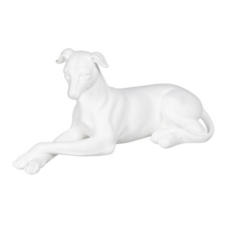 Figura Decorativa Blanco Perro 18 x 12,5 x 37 cm