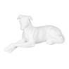 Figura Decorativa Blanco Perro 18 x 12,5 x 37 cm