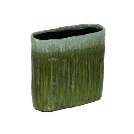 Jarrón Verde Cerámica 32,5 x 15 x 31,5 cm