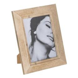 Marco de Fotos Beige Madera Cristal 21,5 x 26,5 cm