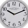 Reloj de Pared Blanco Madera Cristal 22 x 22 x 4,5 cm