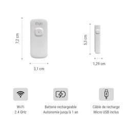 Detector de Apertura para Puertas y Ventanas Konyks Senso Charge 2 Wi-Fi 2,4 GHz