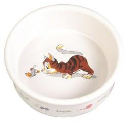 Comedero para Gato Trixie                                 Blanco Porcelana 11 cm