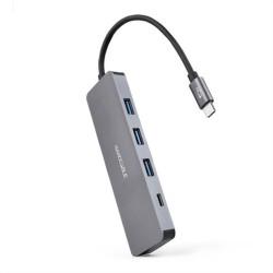 Hub USB NANOCABLE 10.16.4409 Gris (1 unidad)