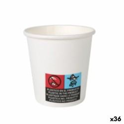 Set de Vasos Algon Cartón Desechables Blanco 36 Unidades 80 ml (30 piezas)