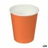 Set de Vasos Algon Cartón Desechables Naranja 36 Unidades (24 Piezas)