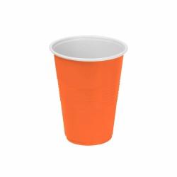 Set de vasos reutilizables Algon Naranja 24 Unidades 250 ml (25 Piezas)