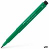 Rotuladores Faber-Castell Pitt Artist Verde oscuro (10 Unidades)