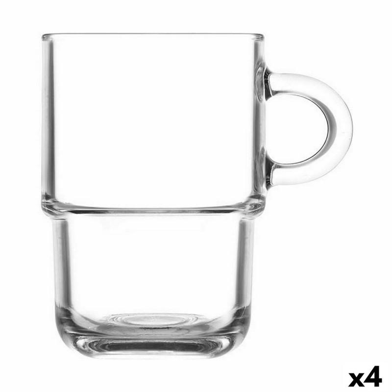 Juego de Tazas LAV Apilable 360 ml 6 Piezas (4 Unidades)