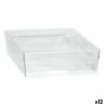 Caja Multiusos   Modular Transparente 22,5 x 15,5 x 5,3 cm (12 Unidades)