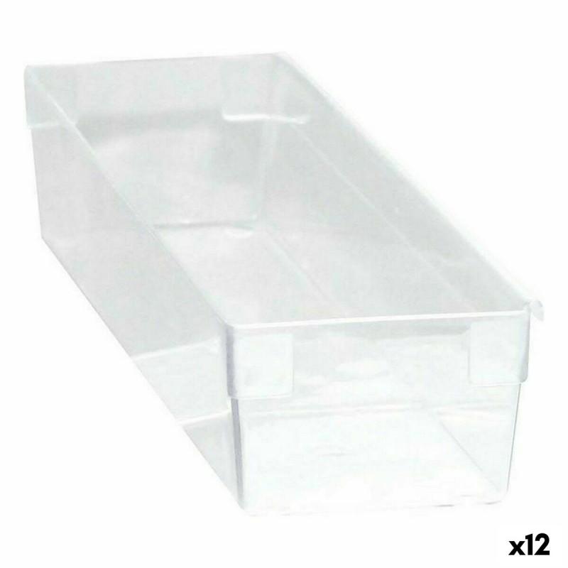 Caja Multiusos Modular Transparente 30,5 x 8 x 5,3 cm (12 Unidades)