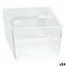 Caja Multiusos Modular Transparente 15 x 8 x 5,3 cm (24 Unidades)