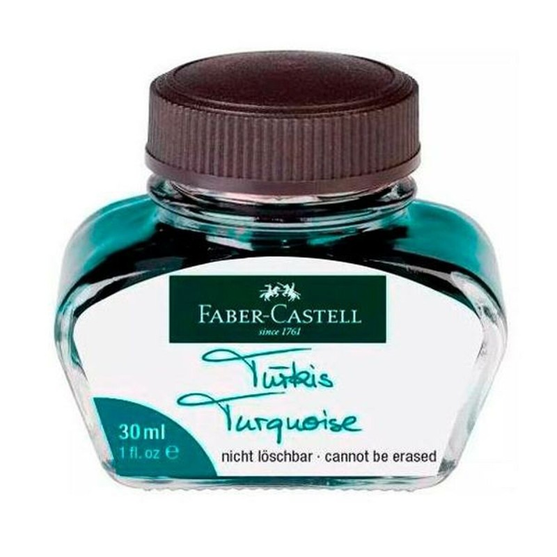 Tintero Faber-Castell Turquesa 6 Piezas 30 ml