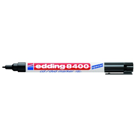 Rotulador permanente Edding e-8400 Negro (10 Unidades)