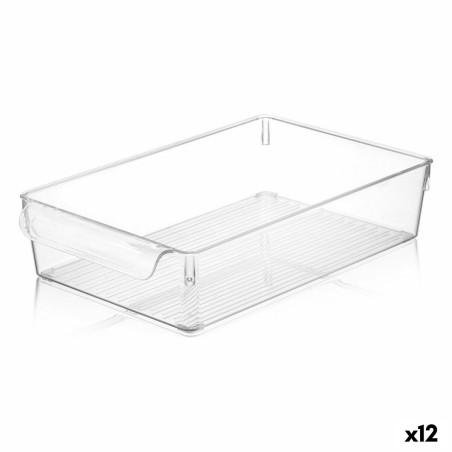 Caja Multiusos Quttin Transparente 20 x 32,5 x 7 cm (12 Unidades)