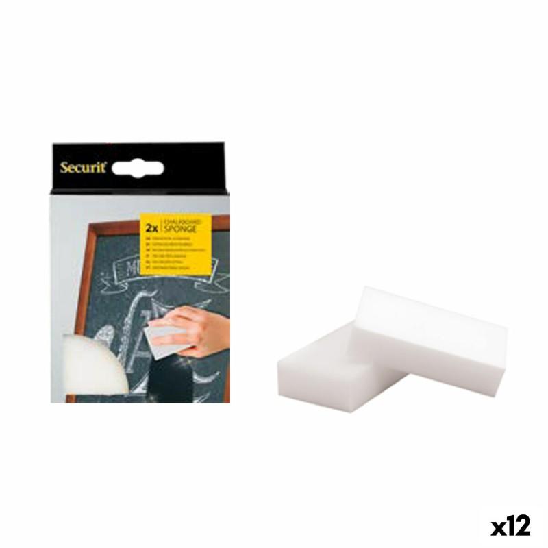 Borrador de pizarra Securit Melamina 2,5 x 6 x 10,5 cm 2 Unidades