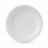 Set de Platos Algon Desechables Blanco Caña de Azúcar 22 cm (24 Unidades)