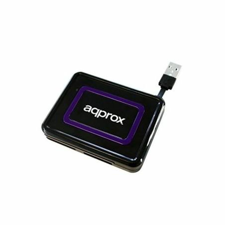 Lector para DNI Electrónico approx! APPCRDNIB USB 2.0 Negro