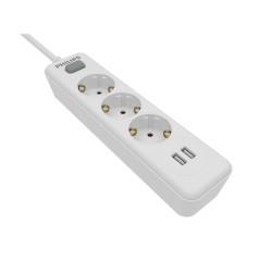 Regleta 3 Tomas Schuko Philips SPN3032WA/10 2 m Blanco