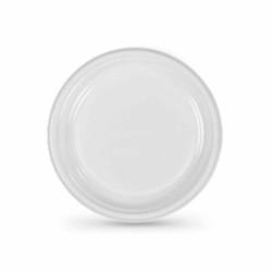 Set de platos reutilizables Algon Blanco 20,5 x 20,5 x 2 cm (36 Unidades)