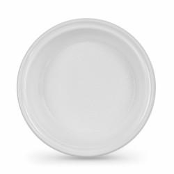 Set de platos reutilizables Algon Redondo Blanco Plástico 20,5 x 3 cm (6 Unidades)