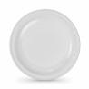 Set de platos reutilizables Algon Redondo Blanco Plástico 21,5 x 1,5 cm (36 Unidades)