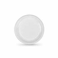 Set de platos reutilizables Algon Blanco Plástico (6 Unidades)