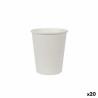 Set de Vasos Algon Cartón Blanco 30 piezas 250 ml (20 Unidades)