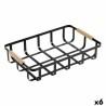 Cesta Multiusos Confortime Negro 36 x 24,3 x 8 cm (6 Unidades)