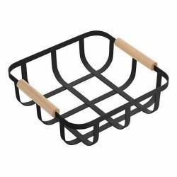 Cesta Multiusos Confortime Negro 23 x 23 x 8 cm (6 Unidades)