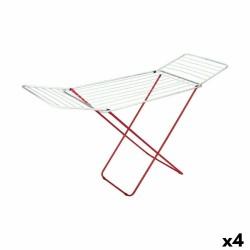 Tendedero Plegable Confortime Bermeo 170 x 55 x 95 cm Blanco Rojo (4 Unidades)