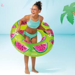 Flotador Hinchable Donut Intex Tropical Fruits Ø 107 cm (12 Unidades)