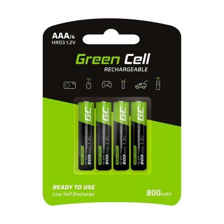 Pilas Recargables Green Cell GR04 800 mAh 1,2 V AAA