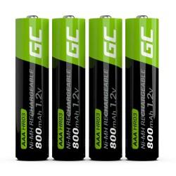 Pilas Recargables Green Cell GR04 800 mAh 1,2 V AAA