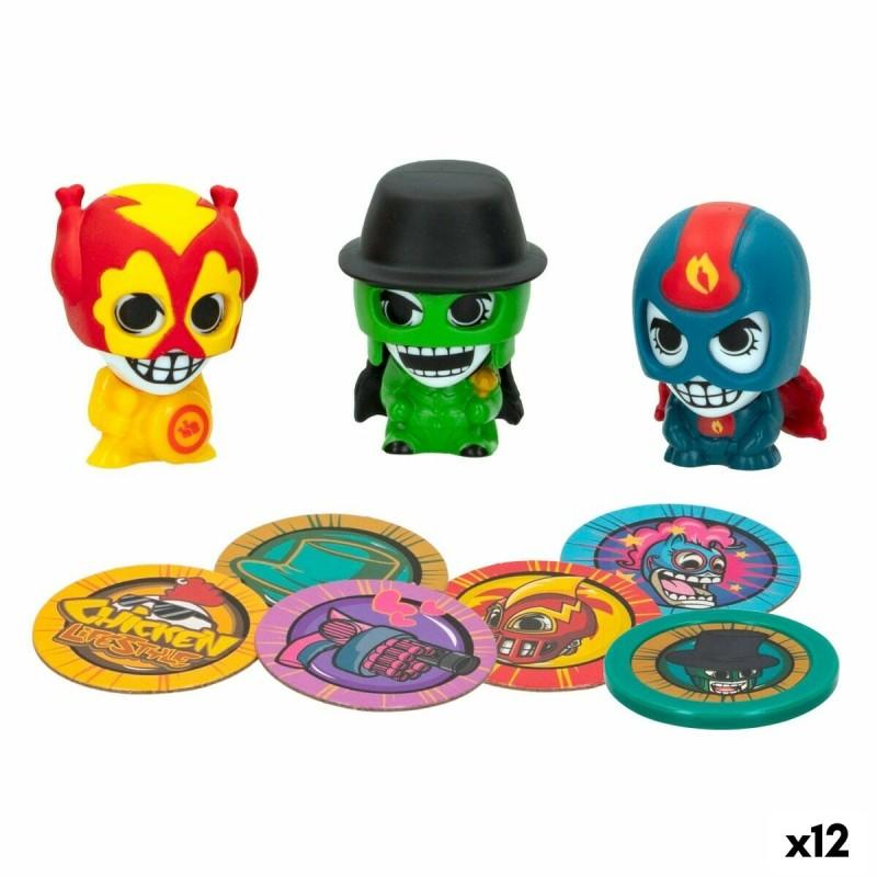 Figuras de Acción Eolo Super Masked 3 x 4,5 x 3,5 cm (12 Unidades)