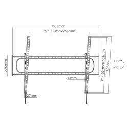 Soporte de Mesa para Pantalla MacLean MC-750N 120" 60"