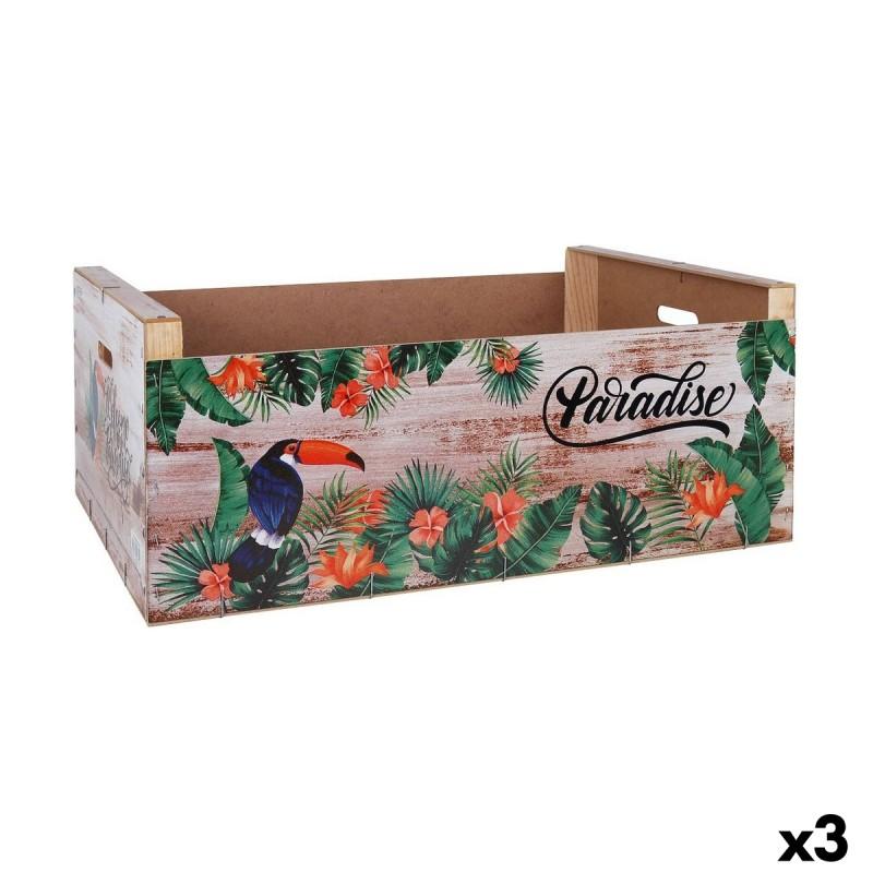 Salvamantel Confortime Paradise Madera Tropical 58 x 39 x 21 cm (3 Unidades)