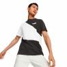 Camiseta de Manga Corta Hombre Puma Powert Blanco Negro